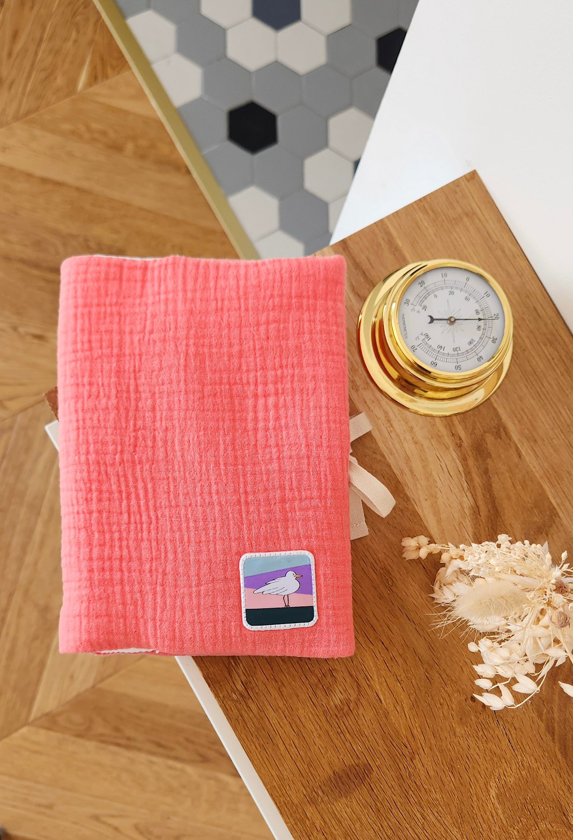 PROTÈGE CARNET DE SANTÉ - Corail
