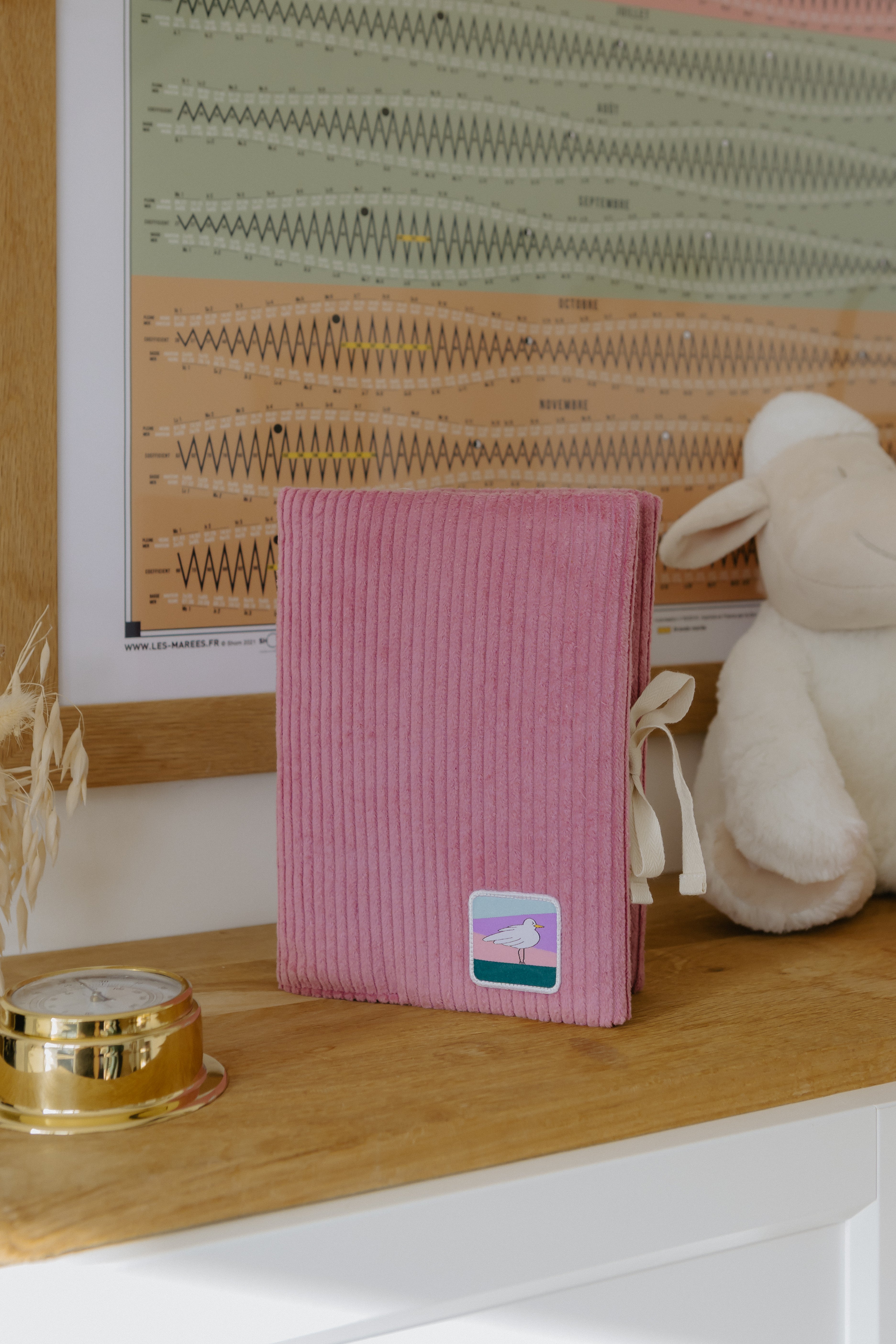 PROTÈGE CARNET DE SANTÉ - Rose