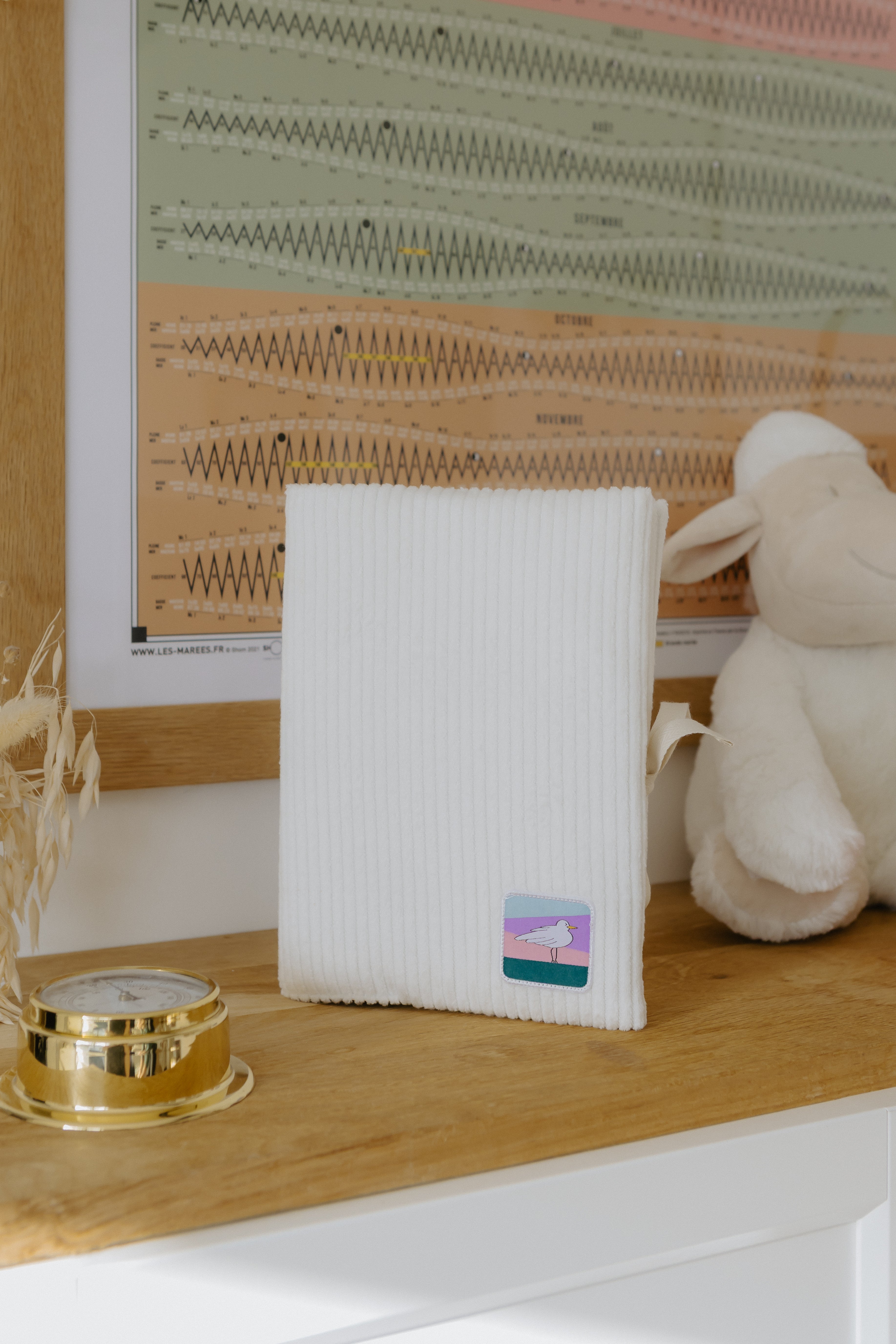 PROTÈGE CARNET DE SANTÉ - Crème