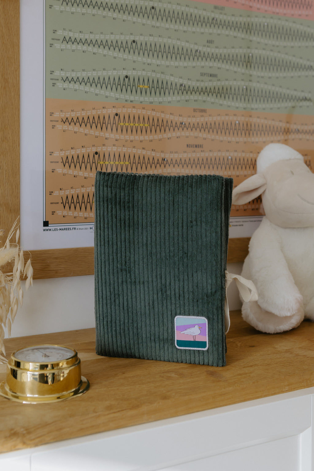 PROTÈGE CARNET DE SANTÉ - Vert sapin