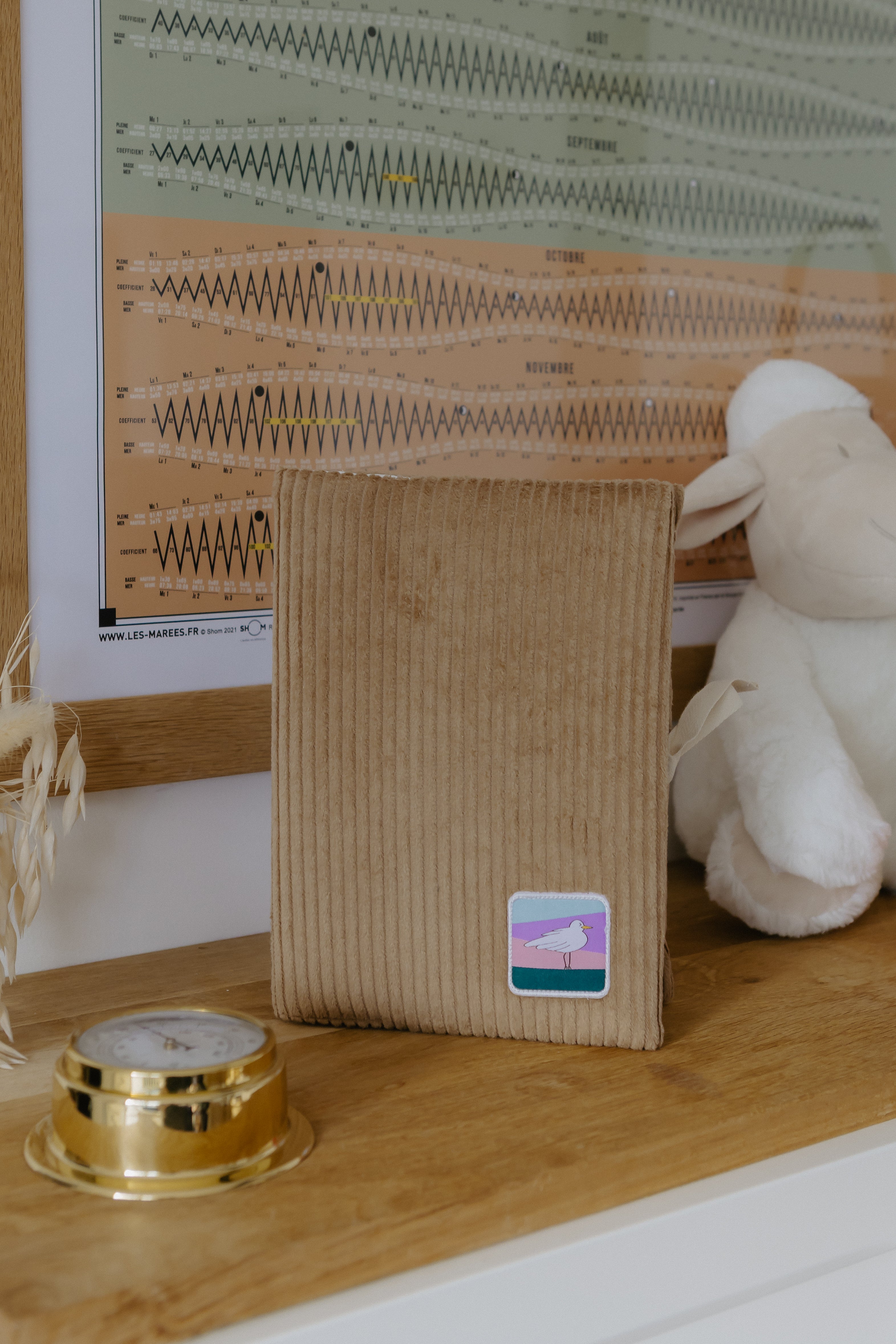 PROTÈGE CARNET DE SANTÉ - Beige