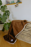 Couverture bébé en velours côtelé - Marron