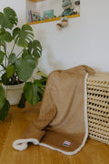 Couverture bébé en velours côtelé - Beige