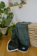 Couverture bébé en velours côtelé - Vert sapin